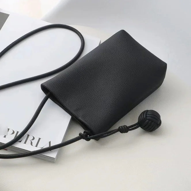 حقيبة كروس صغيرة من الجلد الطبيعي للنساء، حقيبة هاتف محمولة بنقشة أحرف أولية مخصصة، حقيبة يد منسوجة يدويًا، حقيبة يد صغيرة للسيدات، محفظة صغيرة قابلة للتخصيص