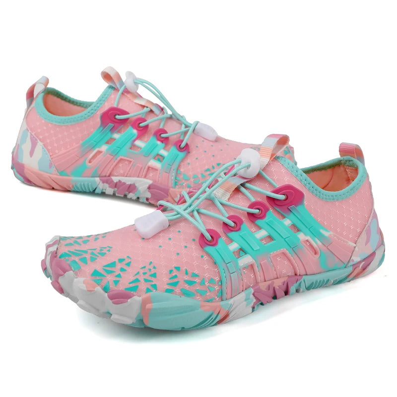 أحذية مائية جديدة، أحذية رياضية للمشي لمسافات طويلة، أحذية لياقة بدنية، أحذية صيد السمك، أحذية سباحة، أحذية خوض، أحذية ركوب الأمواج، أحذية غوص للشاطئ، أحذية بخمسة أصابع