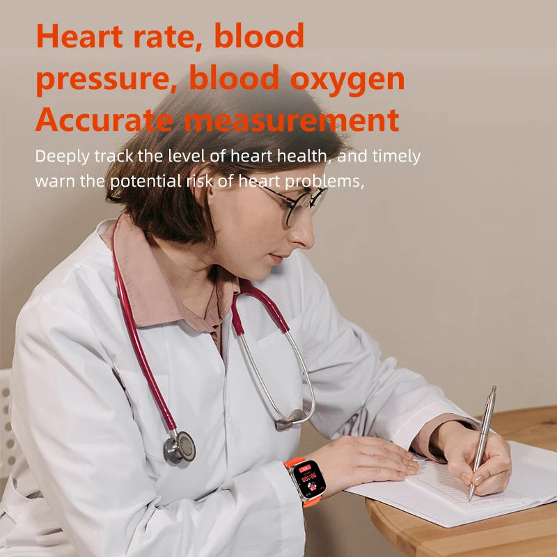 لساعة Apple الذكية 10 ultra x 3 Pro MAX Gen2 مقاس 49 مم وشاشة AMOLED ومعدل تحديث وشحن لاسلكي للرجال والنساء للرياضة 