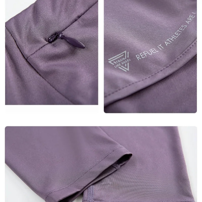 بنطلون يوجا DRUR نسائي بدون درزات بخصر عالٍ بنطلون يوجا رياضي ملابس رياضية نسائية ملابس تمارين اللياقة البدنية 2 في 1 ملابس رياضية ضيقة 