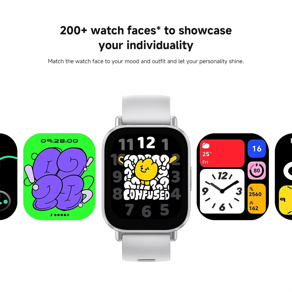 الإصدار العالمي من Xiaomi Redmi Watch 5 Active بشاشة 2 بوصة عمر بطارية يصل إلى 18 يومًا أكثر من 140 وضعًا للتمرين مكالمات بلوتوث 5ATM 