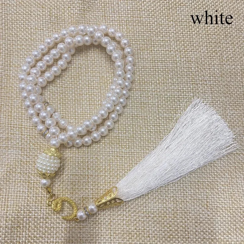 مسبحة صلاة إسلامية جديدة مقاس 8 سم، 33 حبة سوداء من حصوات المرارة، خرز تسبيح إسلامي، خيط عربي، إكسسوارات مهرجانات للرجال والنساء في تركيا 