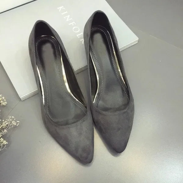 حذاء نسائي مثير بكعب منخفض من CEYANEAO لفصل الربيع والخريف، حذاء نسائي مسطح سهل الارتداء، حذاء فردي كاجوال للسيدات 