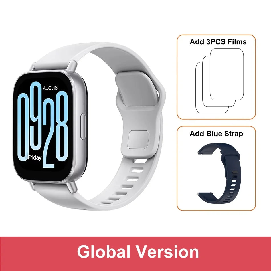 الإصدار العالمي من Xiaomi Redmi Watch 5 Active بشاشة 2 بوصة عمر بطارية يصل إلى 18 يومًا أكثر من 140 وضعًا للتمرين مكالمات بلوتوث 5ATM 