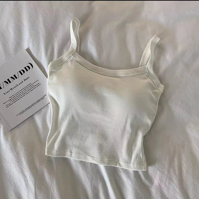 قميص قصير للنساء مثير بدون أكمام، ملابس داخلية نسائية أنيقة، قميص داخلي نسائي، تي شيرت أساسي للفتيات، صدرية، ملابس داخلية، حمالات صدر، قمصان أنبوبية ساخنة 