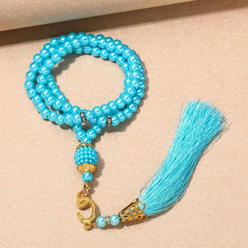 مسبحة صلاة إسلامية جديدة مقاس 8 سم، 33 حبة سوداء من حصوات المرارة، خرز تسبيح إسلامي، خيط عربي، إكسسوارات مهرجانات للرجال والنساء في تركيا 