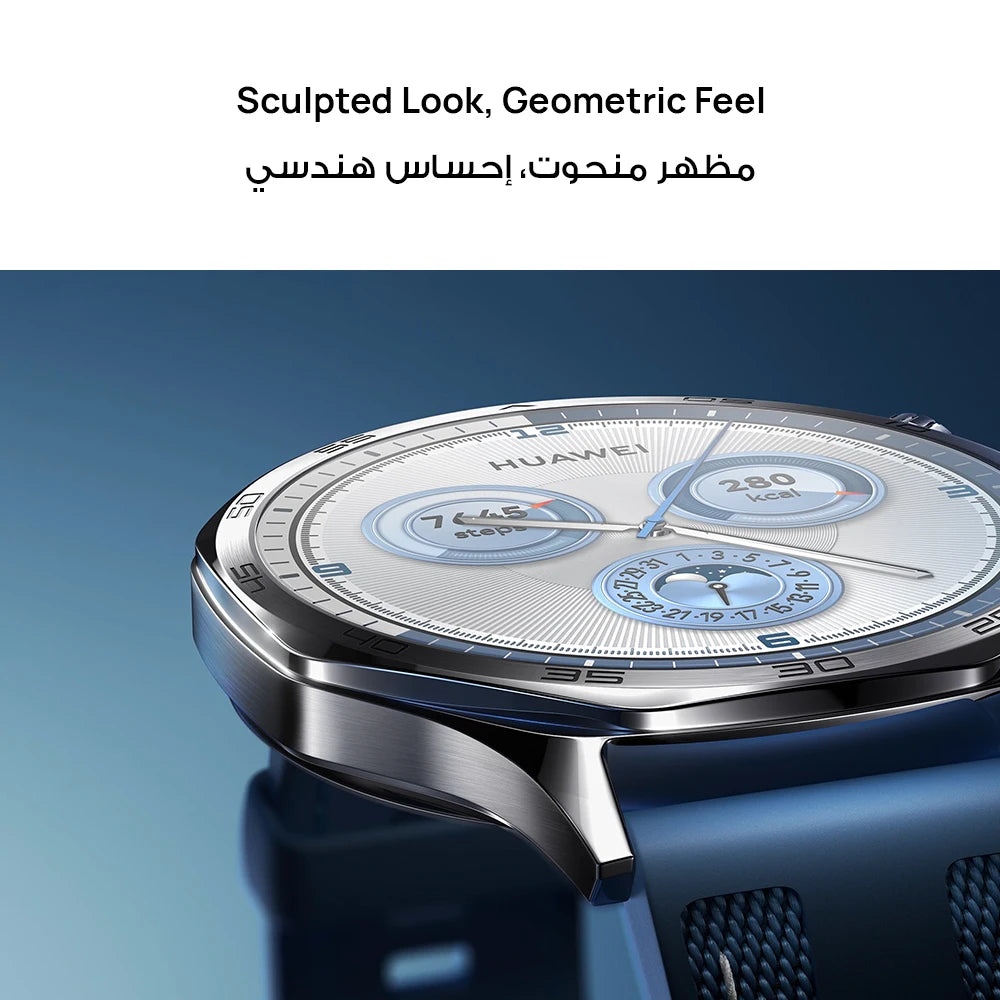 ساعة HUAWEI Watch GT 4/GT 5 الذكية، عمر بطارية يصل إلى 14 يومًا، تتبع الصحة، متوافقة مع أنظمة iOS وAndroid 