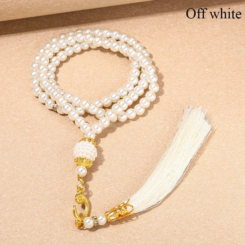 مسبحة صلاة إسلامية جديدة مقاس 8 سم، 33 حبة سوداء من حصوات المرارة، خرز تسبيح إسلامي، خيط عربي، إكسسوارات مهرجانات للرجال والنساء في تركيا 