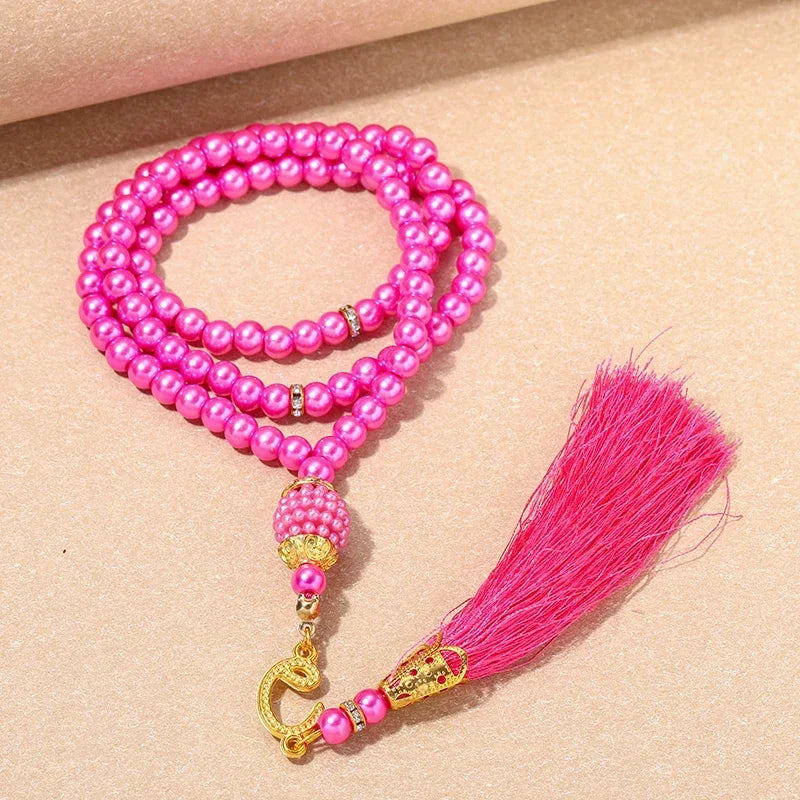 مسبحة صلاة إسلامية جديدة مقاس 8 سم، 33 حبة سوداء من حصوات المرارة، خرز تسبيح إسلامي، خيط عربي، إكسسوارات مهرجانات للرجال والنساء في تركيا 