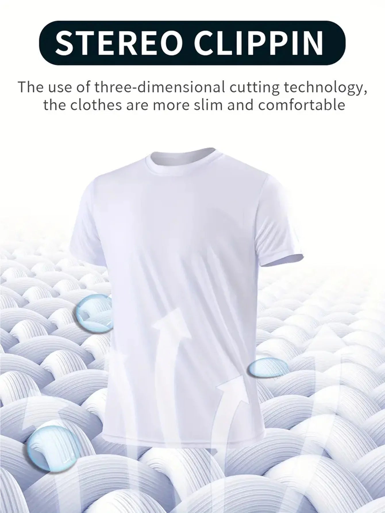 6 تيشيرتات رجالية سريعة الجفاف، جديدة للرياضة والجيم. 