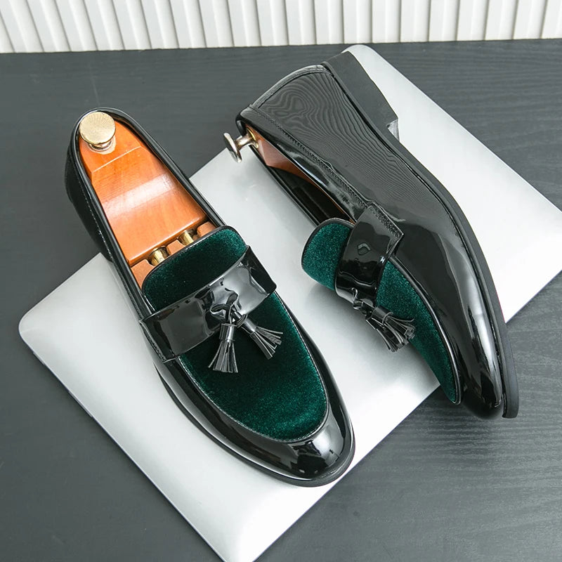 أحذية جلدية رجالية مزينة بالشراريب، أحذية رجالية للحفلات الرسمية، أحذية بدون كعب، أحذية سهرة كاجوال، أحذية موكاسين، أحذية زفاف، أحذية رجالية كاجوال أنيقة 