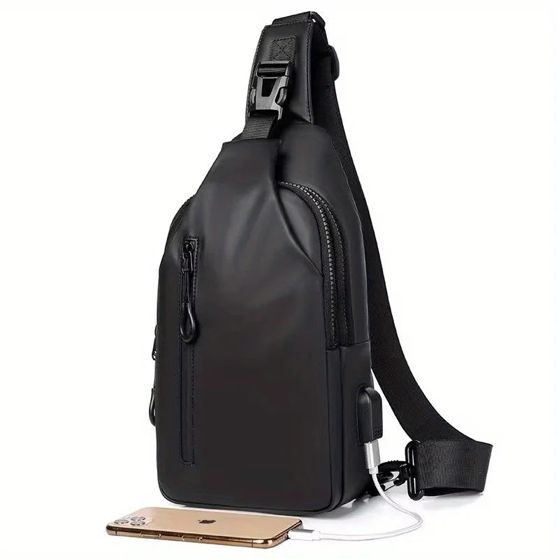 حقيبة كروس أنيقة ذات سعة كبيرة ومقاومة للماء وخفيفة الوزن ومريحة وناعمة للرجال وحقائب كتف واحدة 