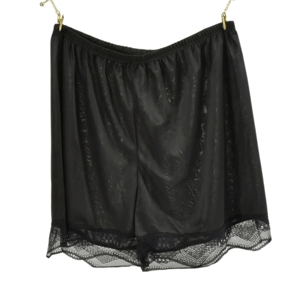 قطعة واحدة من شورت النوم الحريري النسائي بيجامة ناعمة حريرية قابلة للتنفس بنطلون أمان صيفي للنساء ملابس نوم مريحة من الدانتيل ملابس داخلية منزلية 