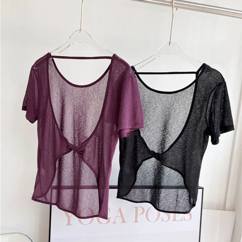 قمصان رياضية بدون أكمام للنساء، ملابس رياضية للنساء، تي شيرت رياضي، قميص يوغا مفتوح الظهر، بلوزات رياضية للنساء، قميص لياقة بدنية للنساء، جيرسي نسائي 