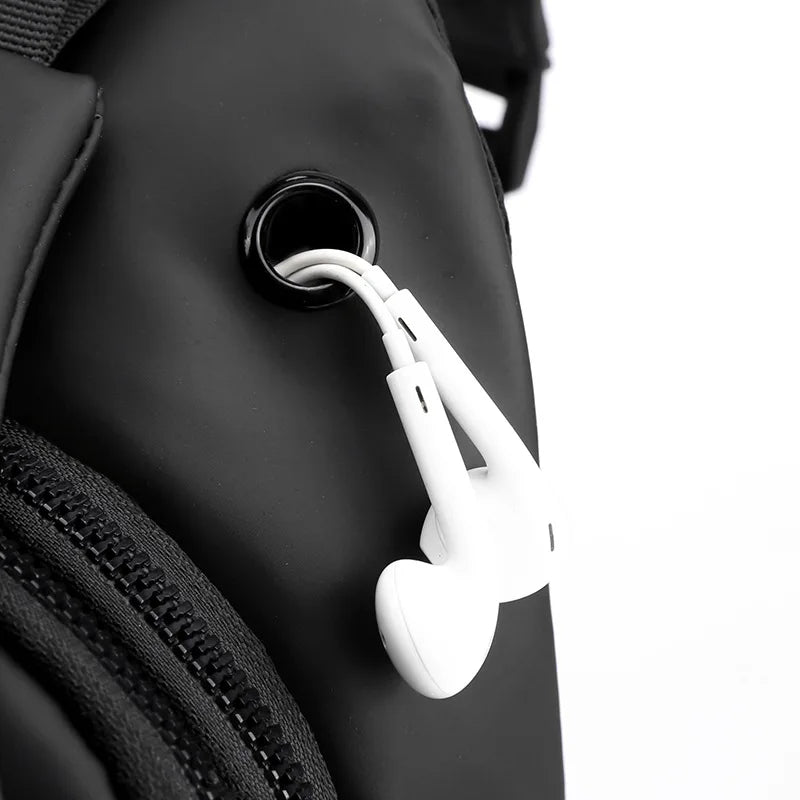 حقيبة كروس أنيقة ذات سعة كبيرة ومقاومة للماء وخفيفة الوزن ومريحة وناعمة للرجال وحقائب كتف واحدة 